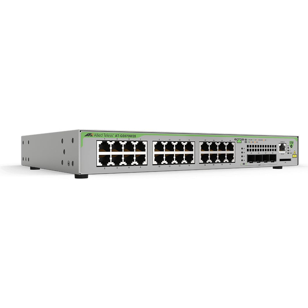 Allied Telesis GS970M Managed L3 Gigabit Ethernet (10/100/1000) Power over Ethernet (PoE) 1U Grijs