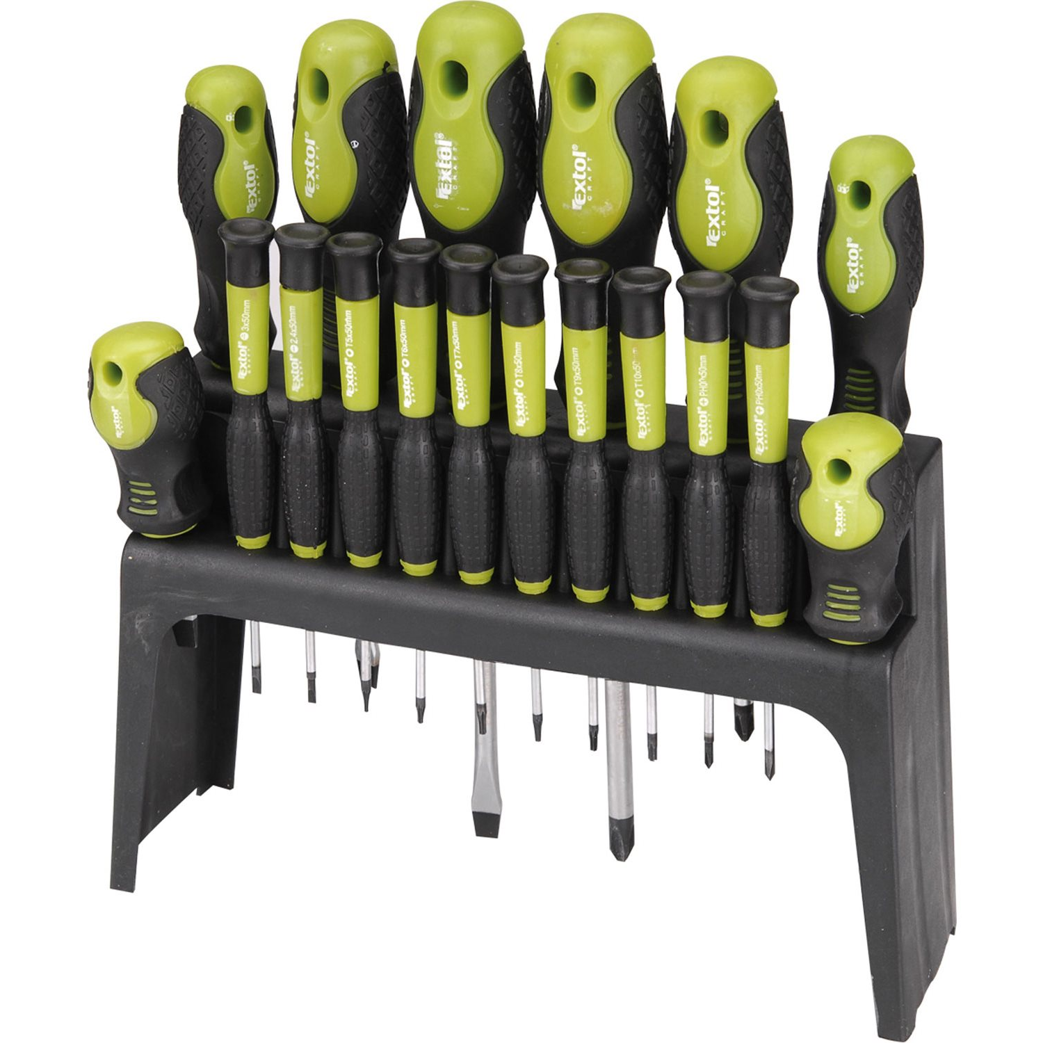 EXTOL Craft csavarhúzó készlet, CrV, 18 db (53145)