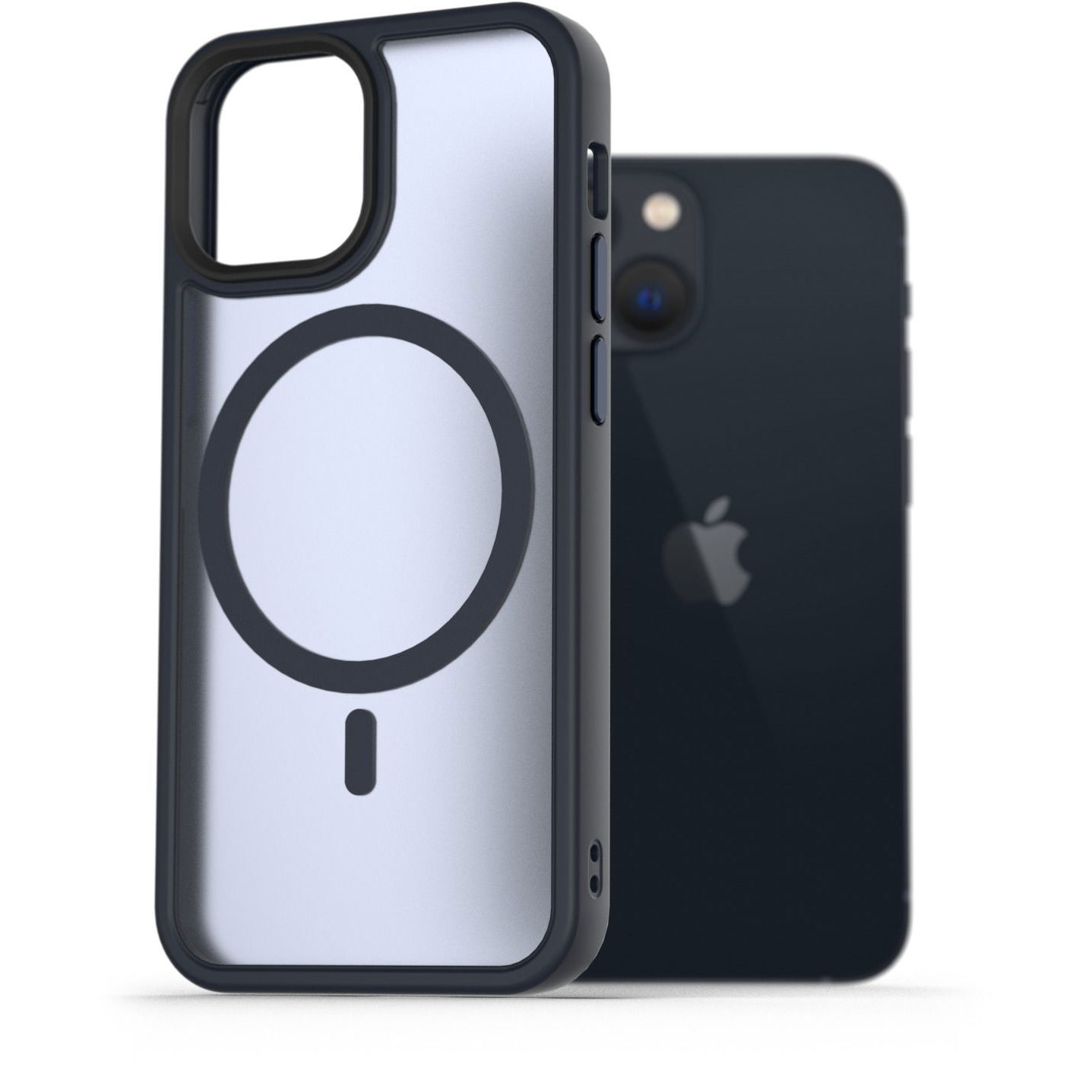 AlzaGuard Matte Case iPhone 13 Mini MagSafe sötétkék tok (AGD-PCMM33L)