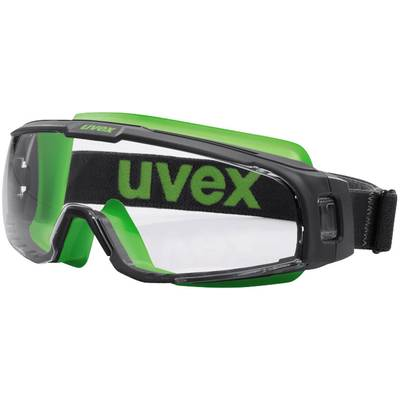 Uvex u-sonic (9308245) Védőszemüveg UV-védelemmel Fekete, Zöld (9308245)