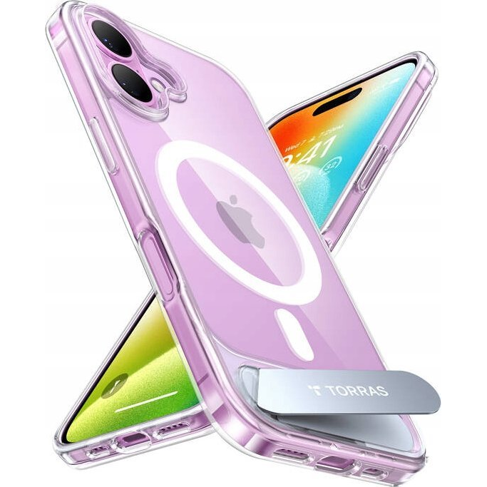 Torras Pstand MagSafe Apple iPhone 16 Plus Telefon tok - Átlátszó (X00FX1936)