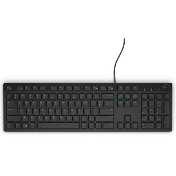 DELL KB216 tastatur Universel QWERTY Nordisk Sort