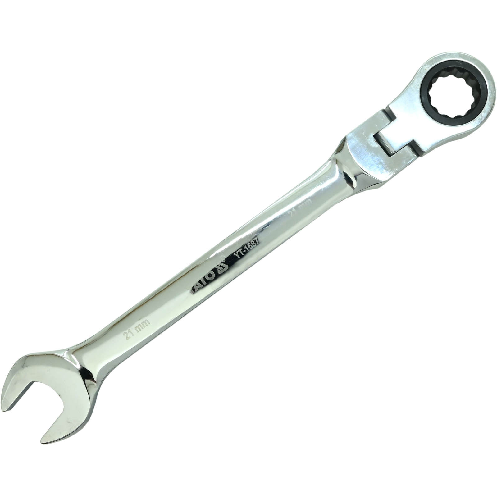 Yato racsnis csillag-villáskulcs 21 mm, csuklóval (5906083916878)