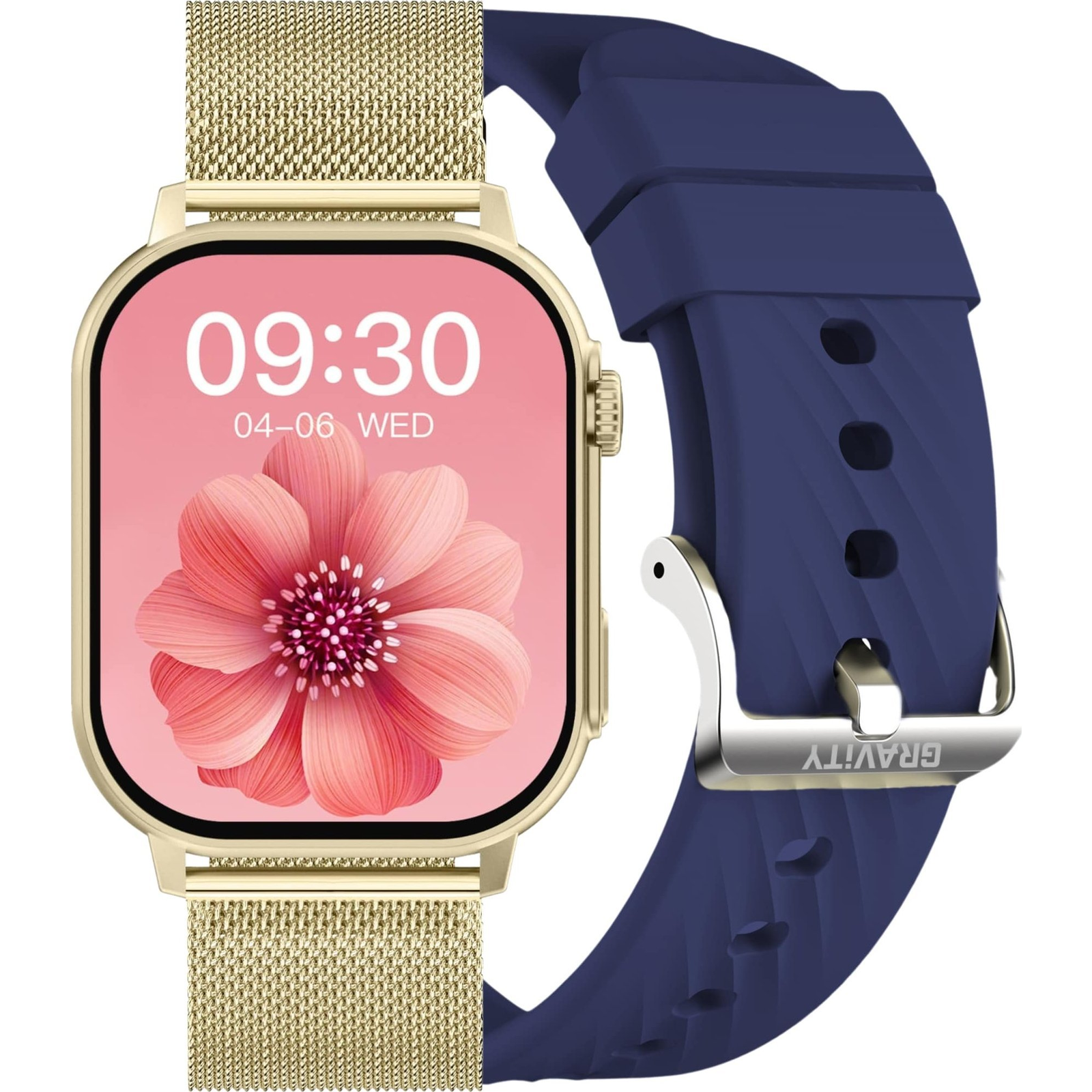 Gravity GT15 Okosóra 2.04" TFT Bluetooth Hívás IP67 Fekete (GT15-11)