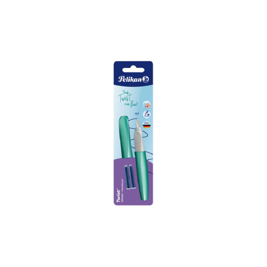 Pelikan Twist Cold Alaska Töltőtoll (Kék tinta / M) - Türkizkék (820172)