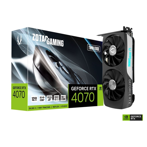 Zotac GeForce RTX 4070 12GB Twin Edge videokártya (ZT-D40700E-10M)