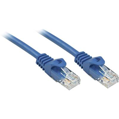 RJ45 Hálózat Csatlakozókábel CAT 6 U/UTP 0.50 m Kék Védővel LINDY (48171)