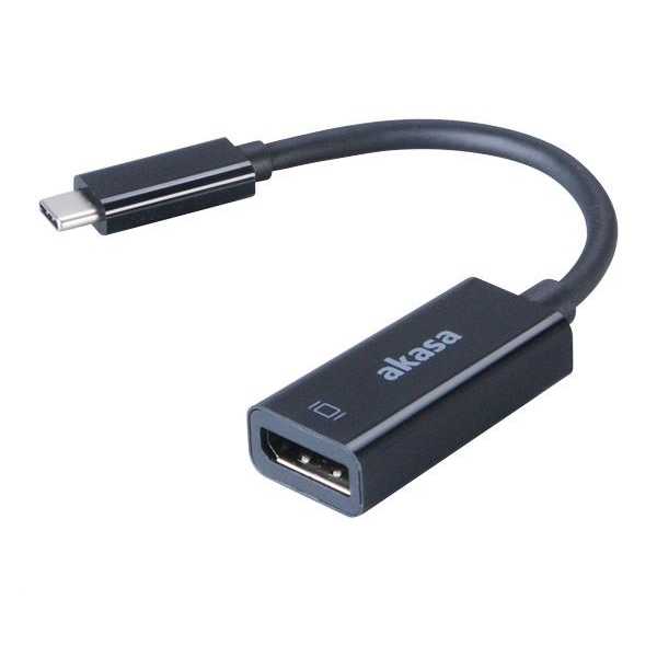 Adaptér Akasa USB-C DisplayPort černý