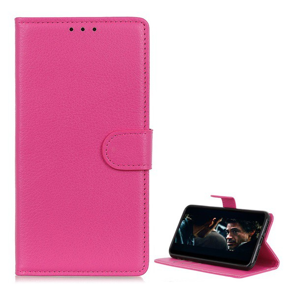 Tok álló, bőr hatású (FLIP, oldalra nyíló, asztali tartó funkció, prémium) RÓZSASZÍN [Xiaomi Redmi Go] (5996457883769)