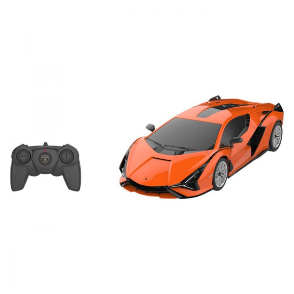 CAR WITH REMOTE CONTROL LAMBORGHINI SIAN ORANGE WITH SCALE 1 TO 24