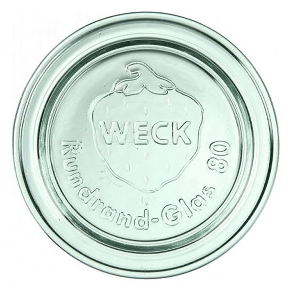 Pokrywa szklana Weck 80 mm, 6 szt.