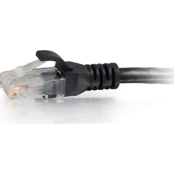 C2G 0.3m Cat6 RJ-45 m/m καλώδιο δικτύωσης Μαύρος (Μαύρο) 0,3 m U/UTP (UTP)