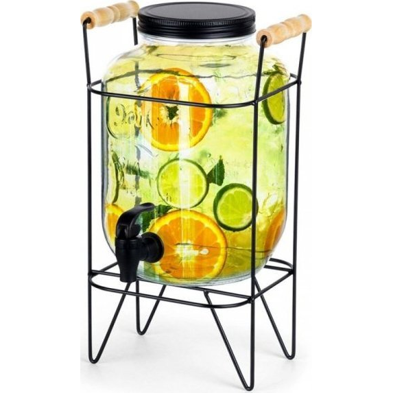 Vilde SŁÓJ SZKLANY 5,5l DO NAPOJÓW Z KRANIKIEM I STOJAKIEM 139601