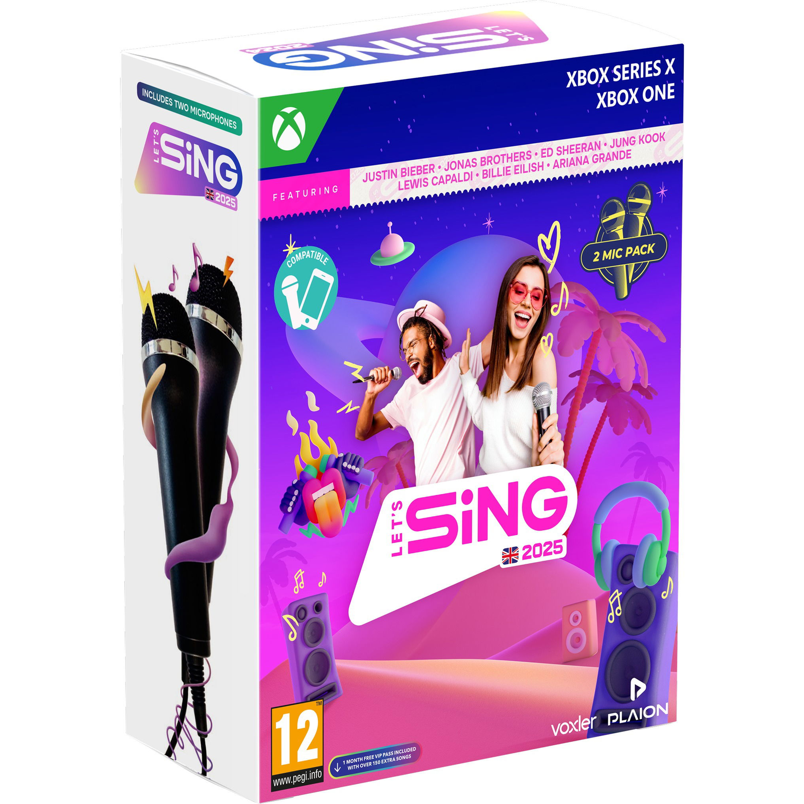 Lets Sing 2025 + 2 mikrofon - Xbox Series X (PC - Dobozos játék)