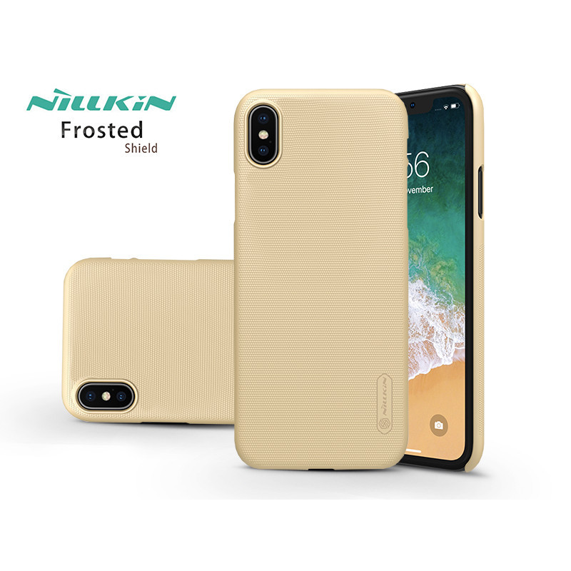 Apple iPhone XS Max hátlap - Nillkin Frosted Shield - gold (NL163171)