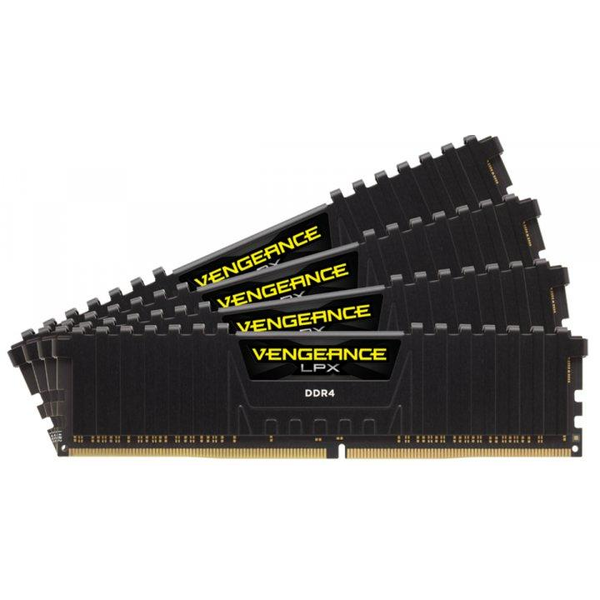 Памет Corsair Vengeance XMP 2.0 LPX black Heatspreader, 128GB (4x32GB), DDR4, 2666MHz, CL 16