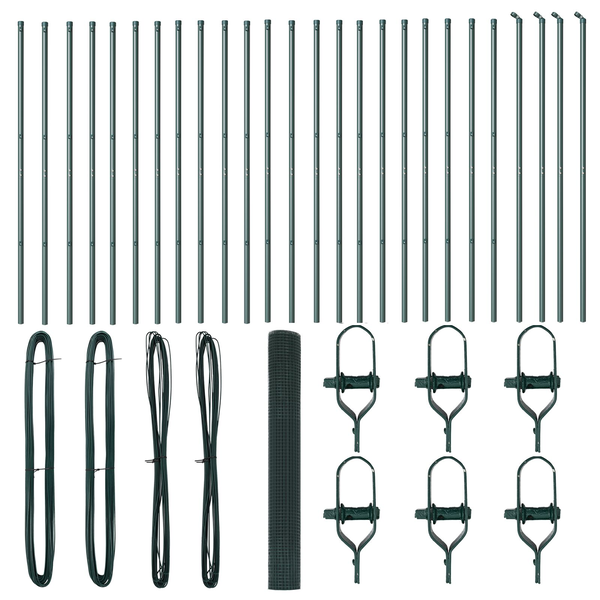 Hegesztett Drótkert 13 Oszloppal Zöld 1.2x50 m Acél