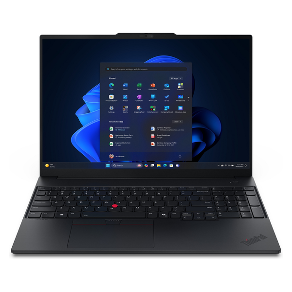 Lenovo ThinkPad E16 Gen 3 (Intel) Intel Core Ultra 5 255U Ноутбук 40,6 см (16") WUXGA 32 GB DDR5-SDRAM 1 TB SSD Wi-Fi 6E (802.11ax) Windows 11 Pro Немски Черен