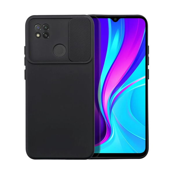 Xiaomi Redmi 9C készülékhez Slide tok fekete