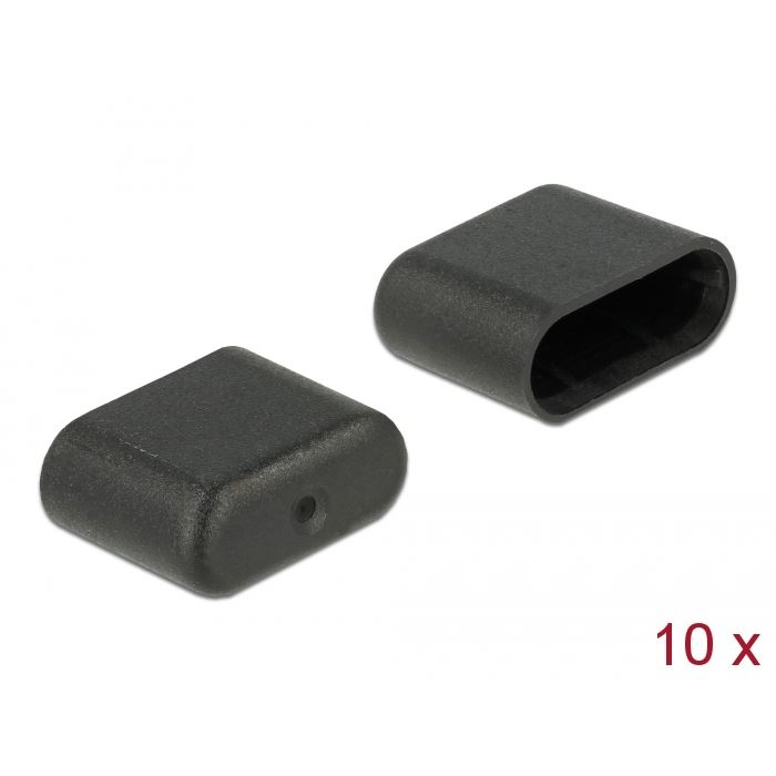 Delock porvédő USB-C 10db fekete (64008) (del64008)