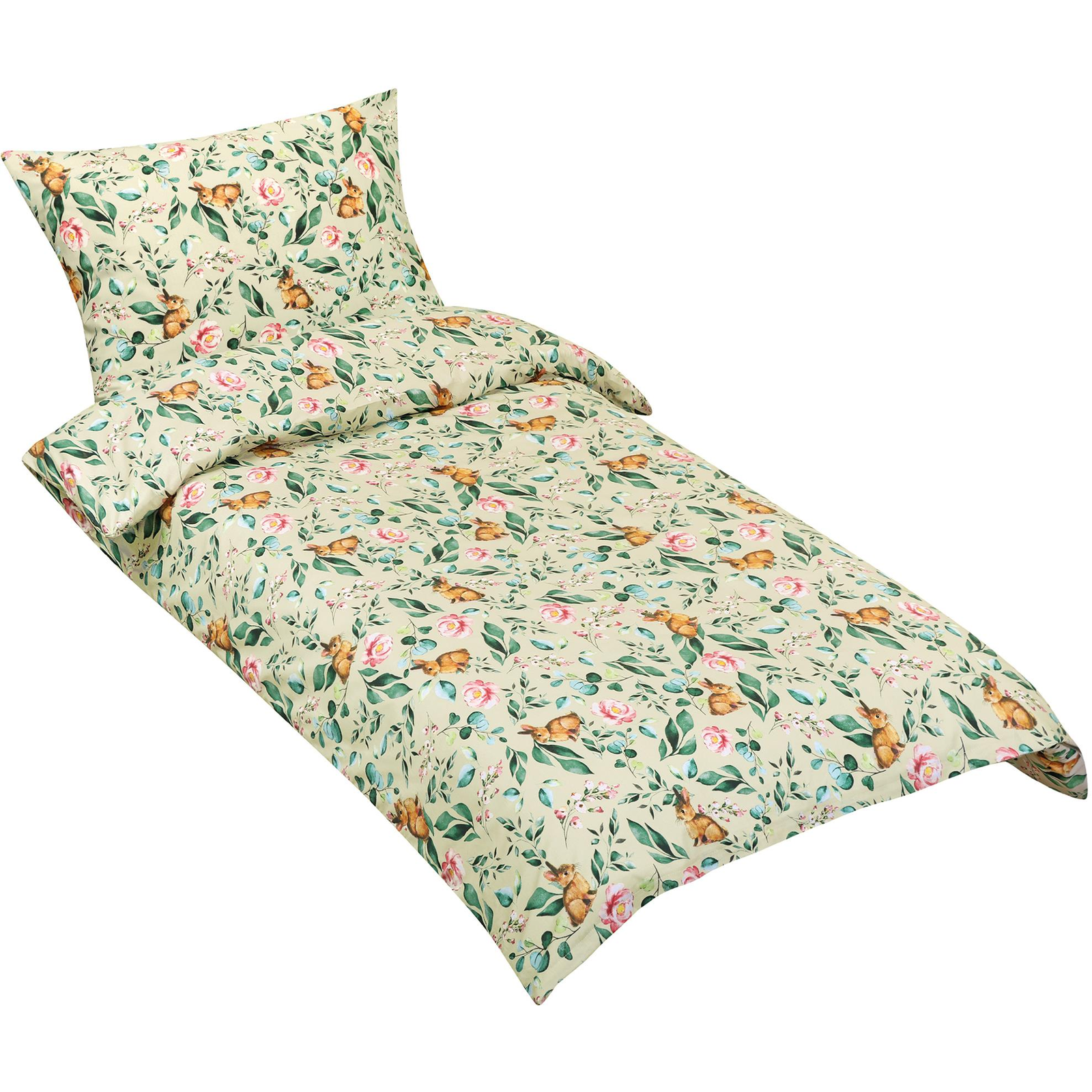 BELLATEX Bedding Junior 90/003 bunny in a shell 140 × 200 cm, 70 × 90 cm (10476)