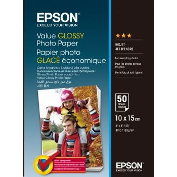 Epson Value Glossy Photo Paper carta fotografica Lucida