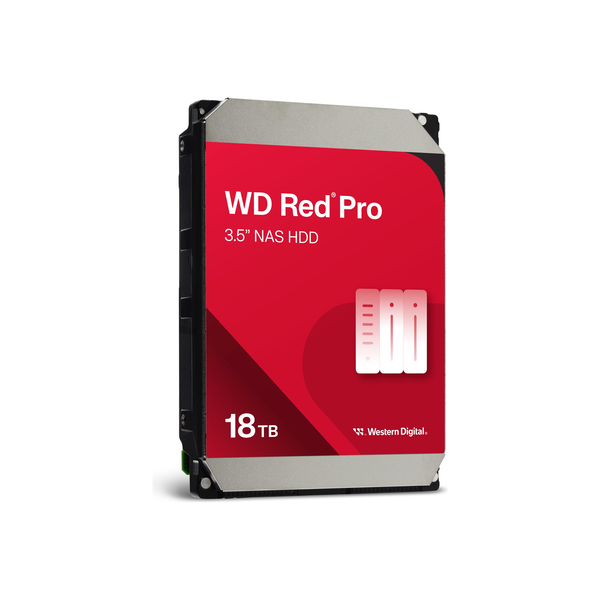 Western Digital HDD 18TB Red Pro 3,5" SATA3 7200rpm 512MB - WD181KFGX