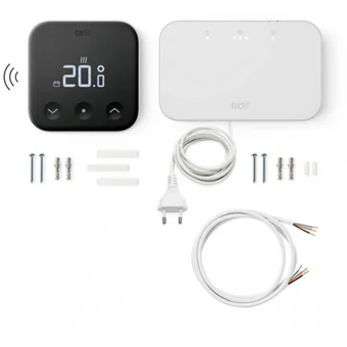 TADO vezeték nélküli okos termosztát X + Tado vezeték nélküli vevő (Starter Kit) (105802)