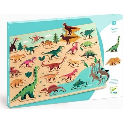  Djeco Medinė dėlionė - Dinozaurai
