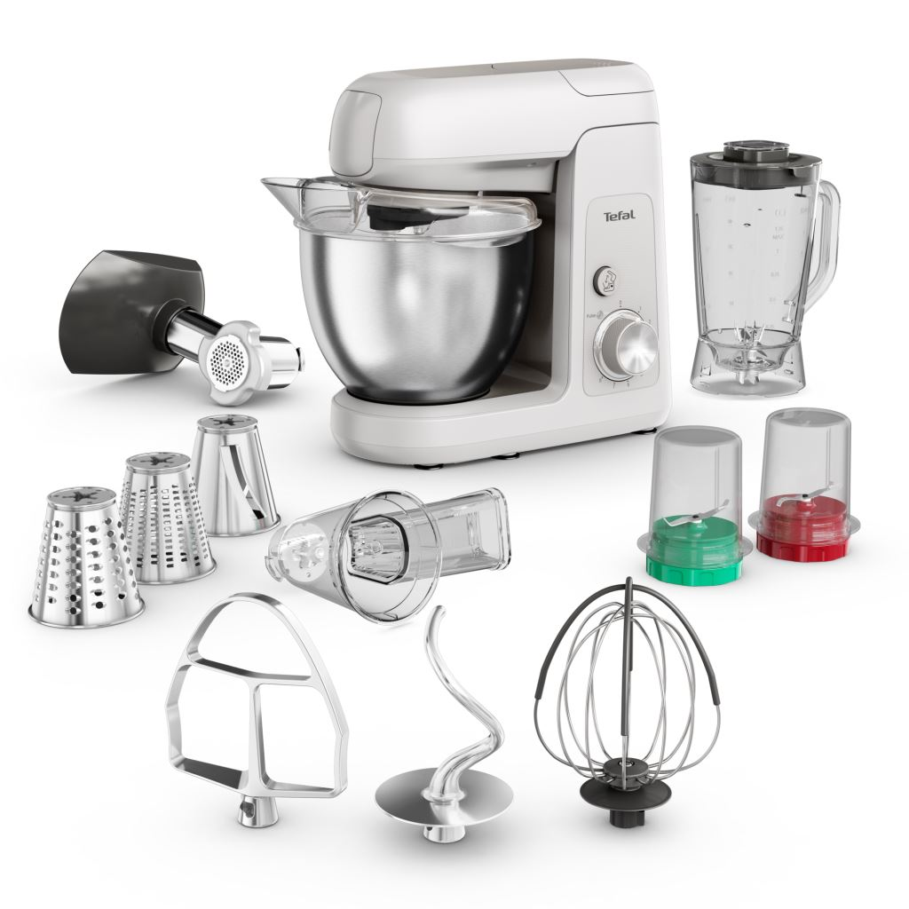 Kuchynský robot Tefal QB525B38 1100 W sivý (QB525B38)