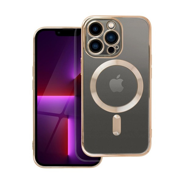 Electro Mag Apple iPhone 13 Pro MagSafe szilikon tok arany (74757) (EM74757)