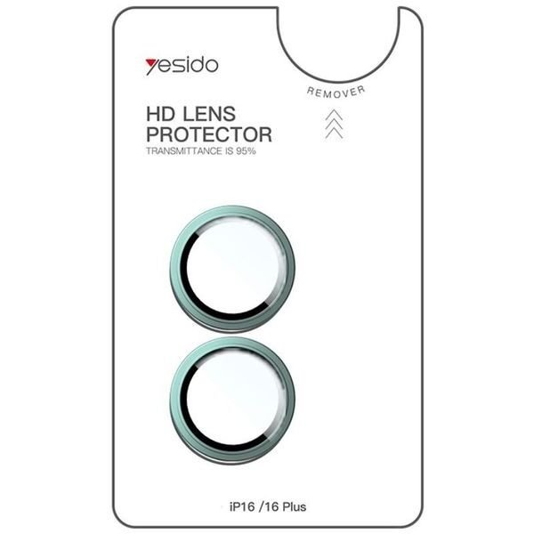 Yesido Lens Protector WB54 iPhone 16 / 16 Plus, LIGHT GREEN / J. ZIELONY