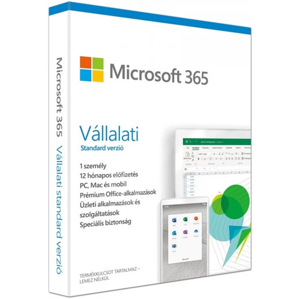 Microsoft 365 Business Standard ENG FPP Dobozos P8 1 év (KLQ-00650)