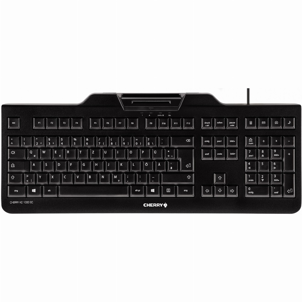 CHERRY KC 1000 SC billentyűzet USB QWERTZ Német Fekete (JK-A0100DE-2)