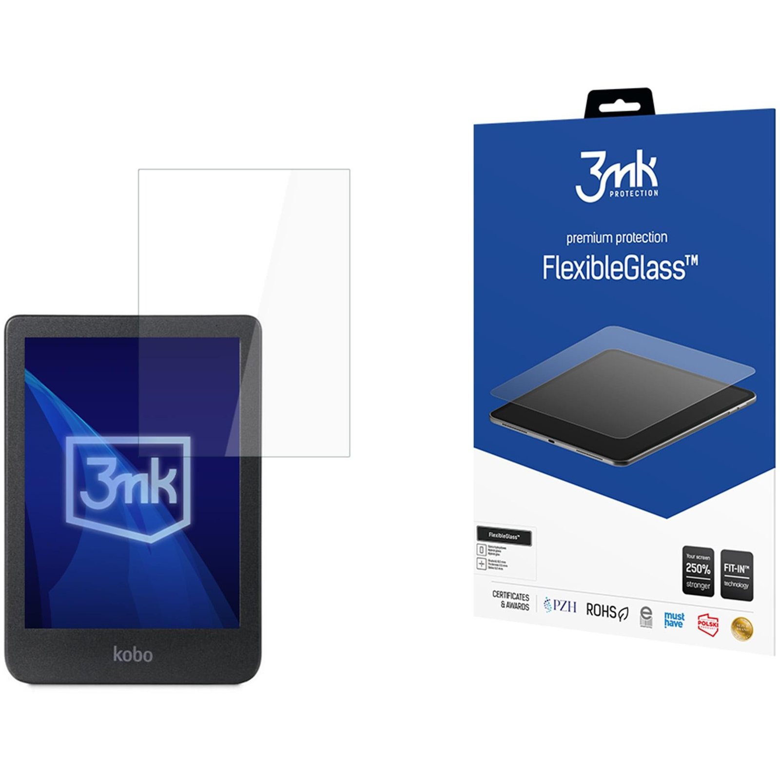 Hybridné sklo na displej pre Kobo Clara Colour 6" - 3mk FlexibleGlass