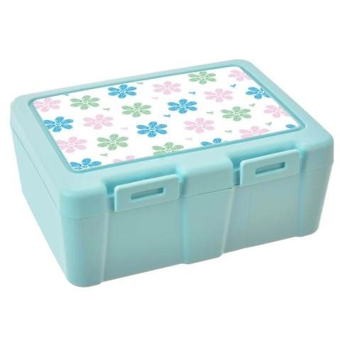 ORION Box UH Lunch uzsonnásdoboz 18x14x7,5 cm osztott virágokkal