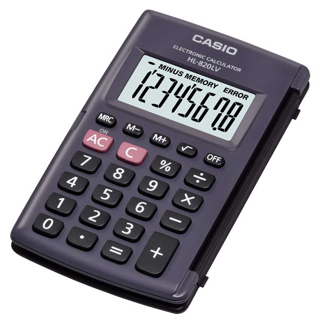 Casio HL-820LV Számológép - Fekete (HL-820 LV)
