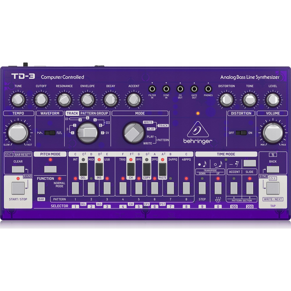 Behringer Behringer TD-3-GP Syntezator linii basowej fioletowy