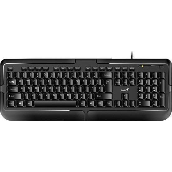 Klawiatura + mysz Genius Genius KB-118, klawiatura US, klasyczna, wodoodporny rodzaj przewodowa (USB), czarna