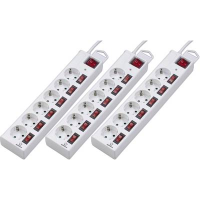 Renkforce Túlfeszültség ellen védő elosztó Fehér 3 db (2050004974348)