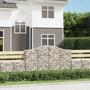 Комплект габионни кошници арка vidaXL, 4 бр, 200 x 50 x 120/140см, Поцинковано желязо, 28.25 Kg
