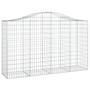 Комплект габионни кошници арка vidaXL, 4 бр, 200 x 50 x 120/140см, Поцинковано желязо, 28.25 Kg