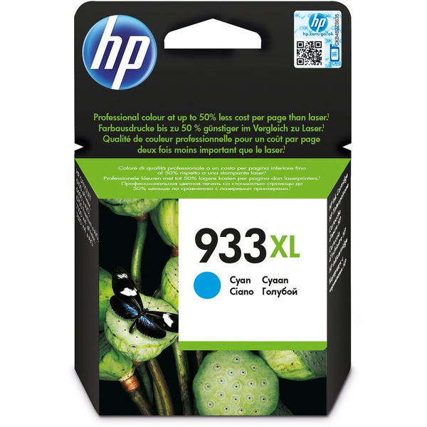 HP 933XL High Yield Cyan Original Ink Cartridge inkoustová náplň 1 kusů Vysoká (XL) výtěžnost