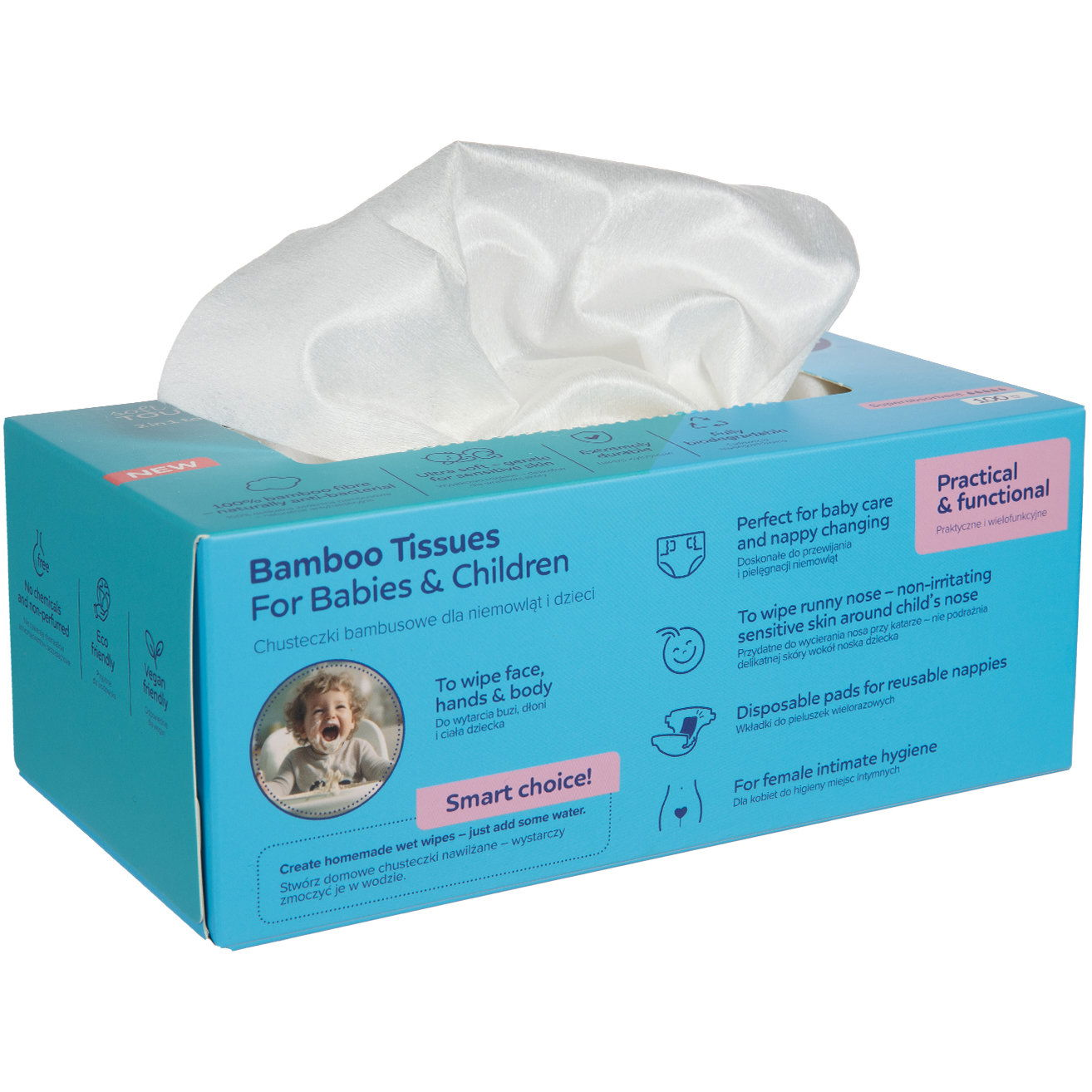 Canpol babies bambusz, 2in1 100 darab (5901691899148)