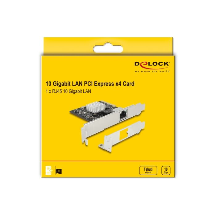 Delock PCI Express kártya > 1 x 10 Gigabit LAN NBASE-T RJ45 (89654) (del89654)