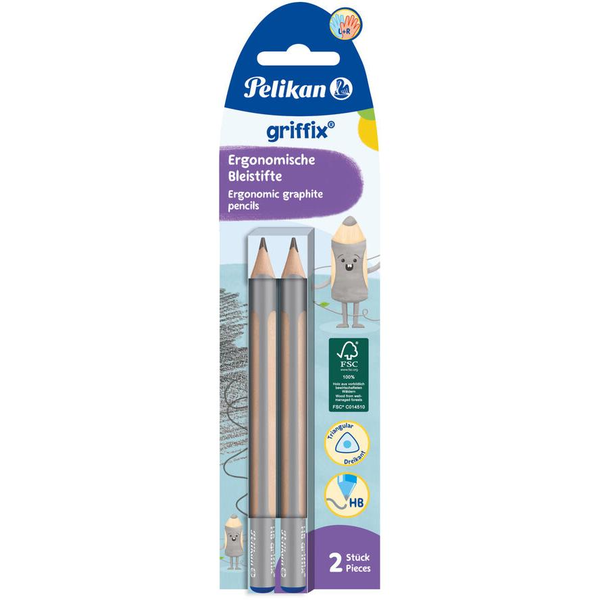 Pelikan Bleistifte griffix HB/2/B 2 Stück Faltschachtel