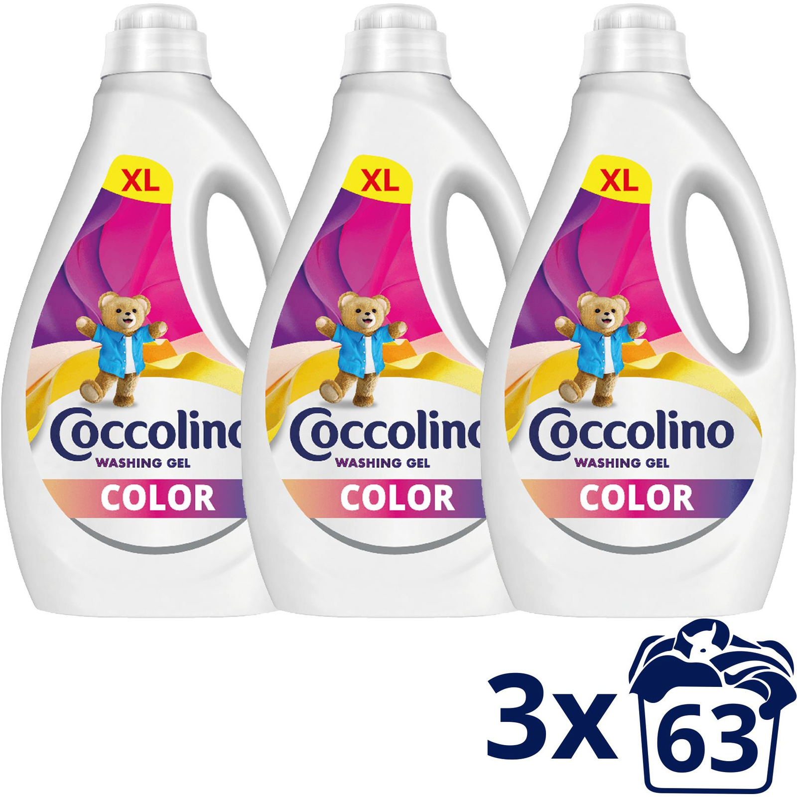 Coccolino Color 3 × 2,72 l (204 mosás) (8720181549595)