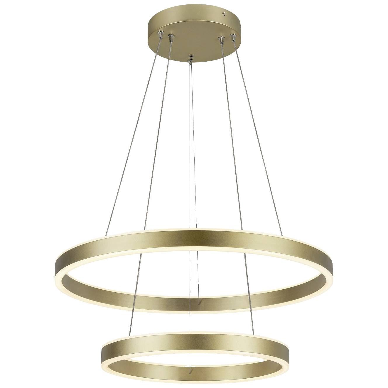 SLV ONE DOUBLE LED-es függőlámpa Fixen beépített 35W Sárgaréz (1005178) (SLV1005178)