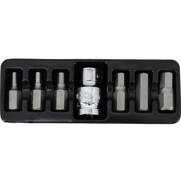 AWTools AWTOOLS KOŃCÓWKI IMBUSOWE 7elem. 4-12m m + ADAPTER BL AW35112BL