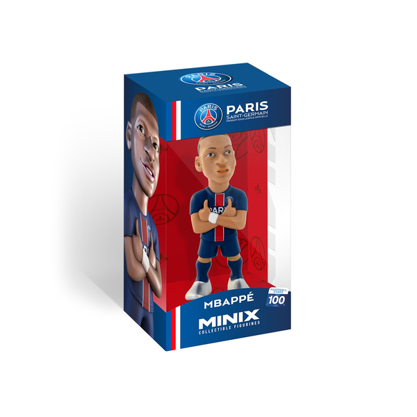Minix 100 Football Stars - PSG Kylian Mbappe gyűjthető Focista figura 12cm